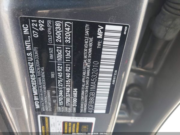 2021 MERCEDES-BENZ GLE 580 4MATIC