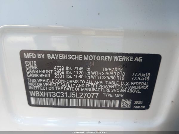 2018 BMW X1 XDRIVE28I — I9