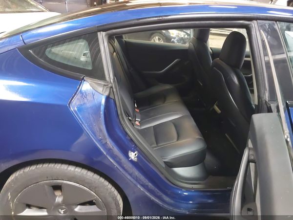 2022 TESLA MODEL 3 REAR-WHEEL DRIVE — I8