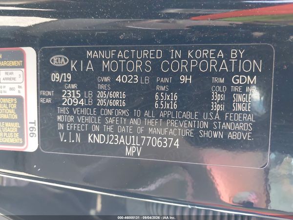 2020 KIA SOUL LX — I9