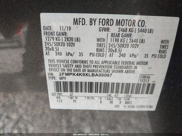 2020 FORD EDGE TITANIUM