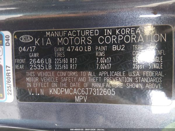 2018 KIA SPORTAGE LX — I9