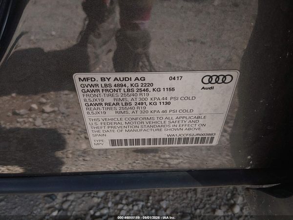 2018 AUDI Q3 — I9