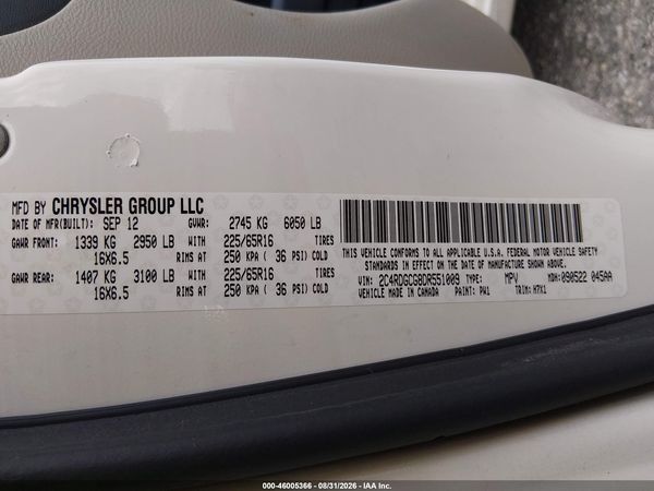 2013 DODGE GRAND CARAVAN SXT