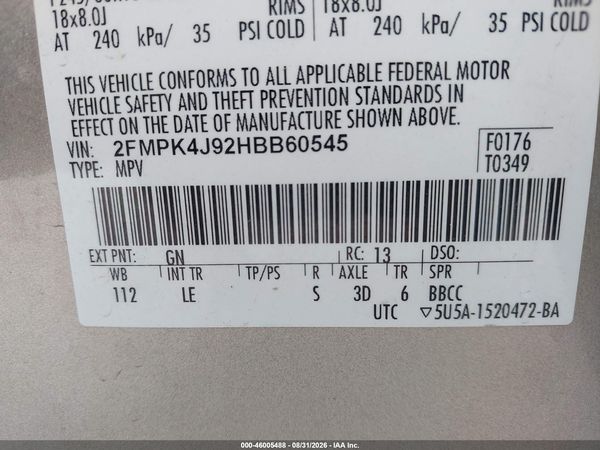 2017 FORD EDGE SEL