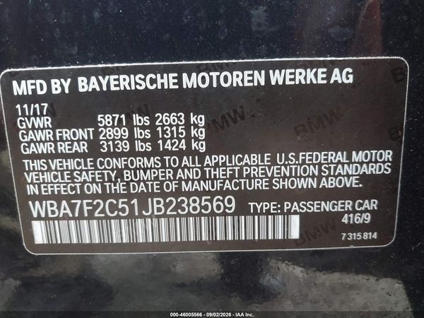 2018 BMW ALPINA B7 XDRIVE — I9