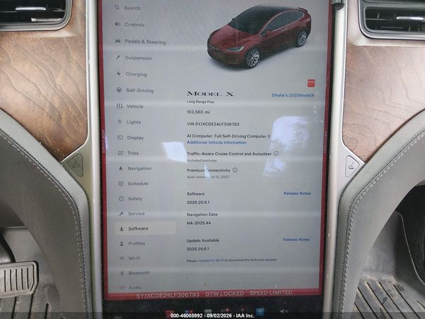 2020 TESLA MODEL X — I7