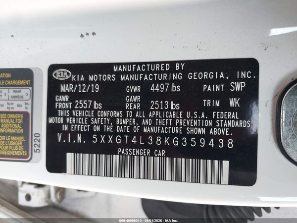 2019 KIA OPTIMA LX