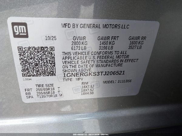 2026 CHEVROLET TRAVERSE FWD LT — I9