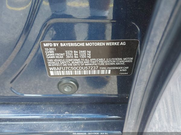 2012 BMW 535I XDRIVE