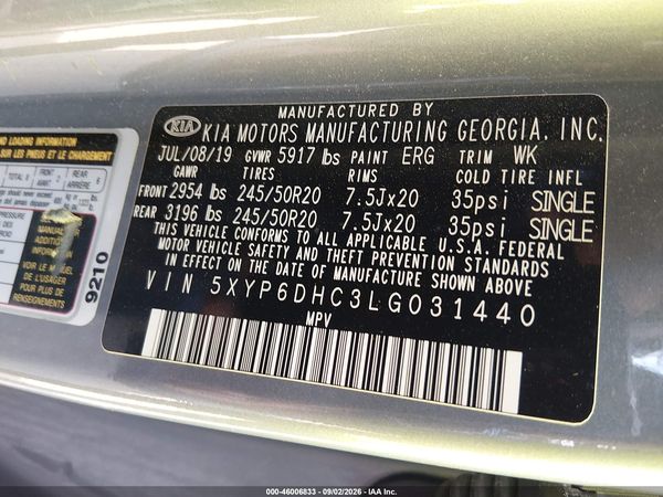 2020 KIA TELLURIDE S