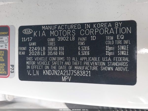 2018 KIA SOUL Base