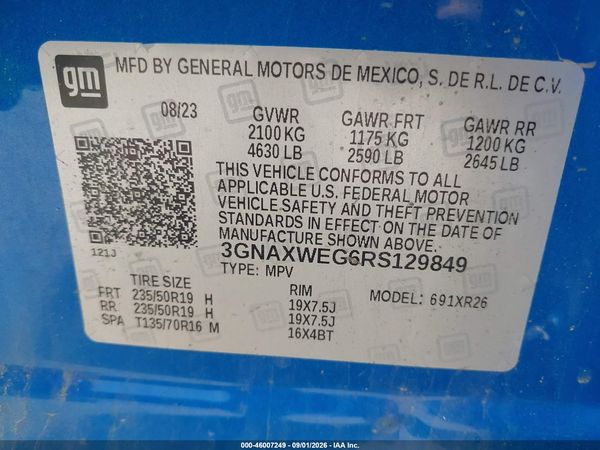 2024 CHEVROLET EQUINOX AWD RS — I9