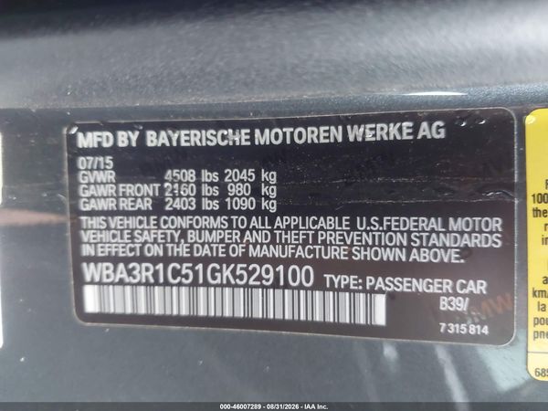 2016 BMW 435I — I9