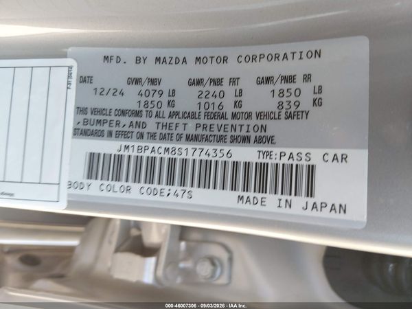 2025 MAZDA MAZDA3 2.5 S PREFERRED