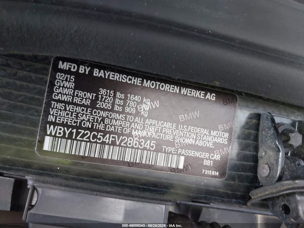 2015 BMW I3