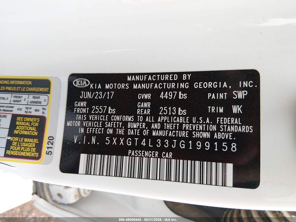 2018 KIA OPTIMA LX