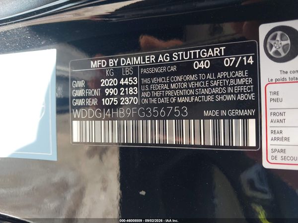 2015 MERCEDES-BENZ C 250 C250