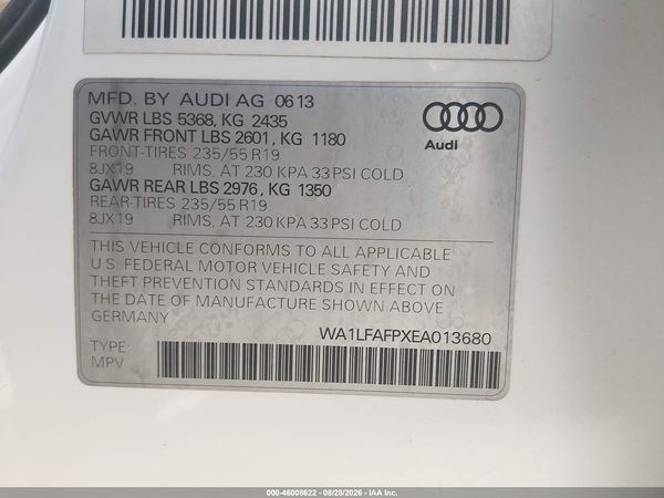 2014 AUDI Q5 2.0T PREMIUM
