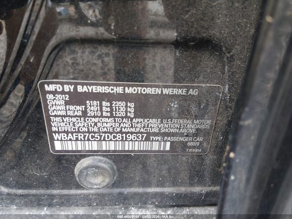 2013 BMW 535I — I9