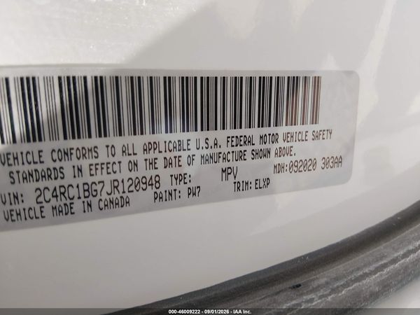 2018 CHRYSLER PACIFICA TOURING L — I9