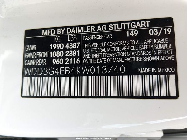 2019 MERCEDES-BENZ A 220 A220
