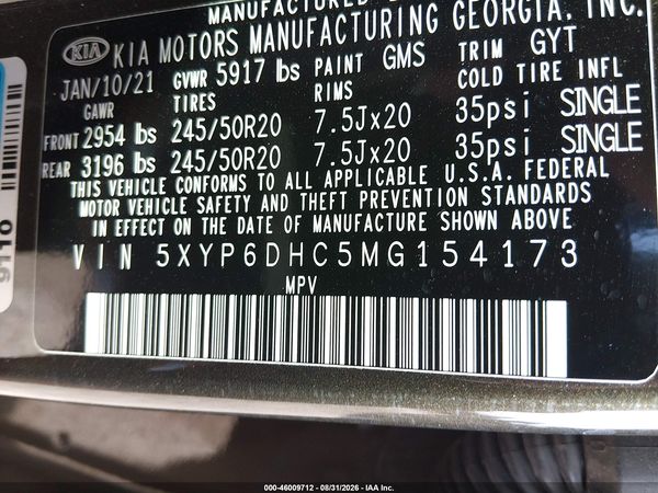 2021 KIA TELLURIDE S — I9
