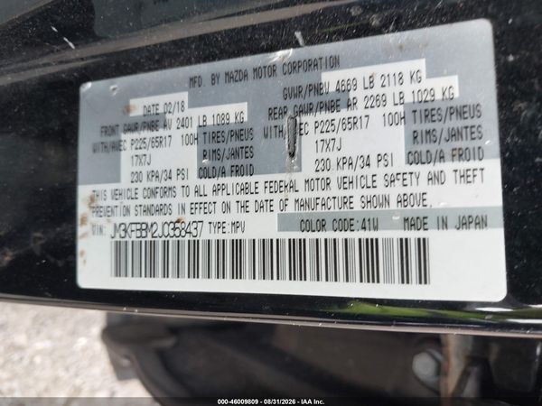 2018 MAZDA CX-5 SPORT — I9