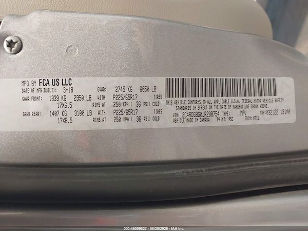 2018 DODGE GRAND CARAVAN SE