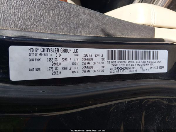 2014 DODGE DURANGO LIMITED
