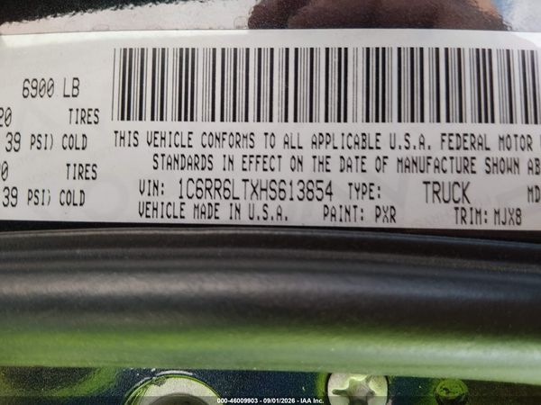 2017 RAM 1500 LONE STAR  4X2 5'7 BOX — I9