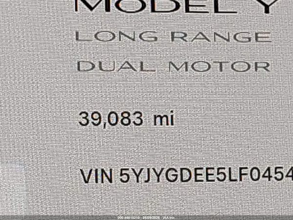 2020 TESLA MODEL Y — I118