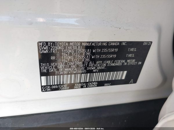 2025 TOYOTA RAV4 XLE PREMIUM — I9
