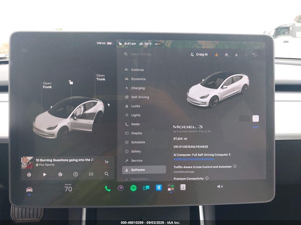 2020 TESLA MODEL 3 — I7