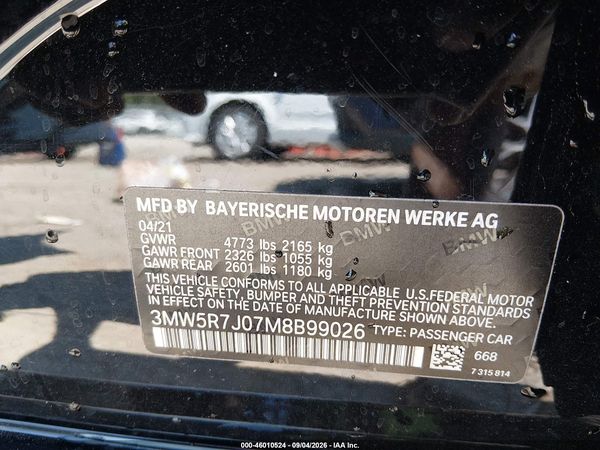 2021 BMW 330I XDRIVE — I9