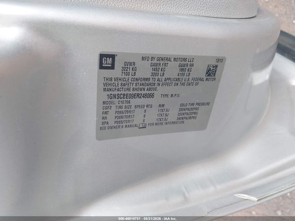 2014 CHEVROLET TAHOE LT — I9