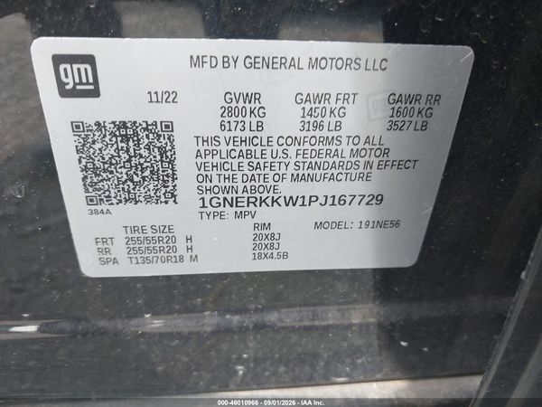 2023 CHEVROLET TRAVERSE FWD PREMIER — I9