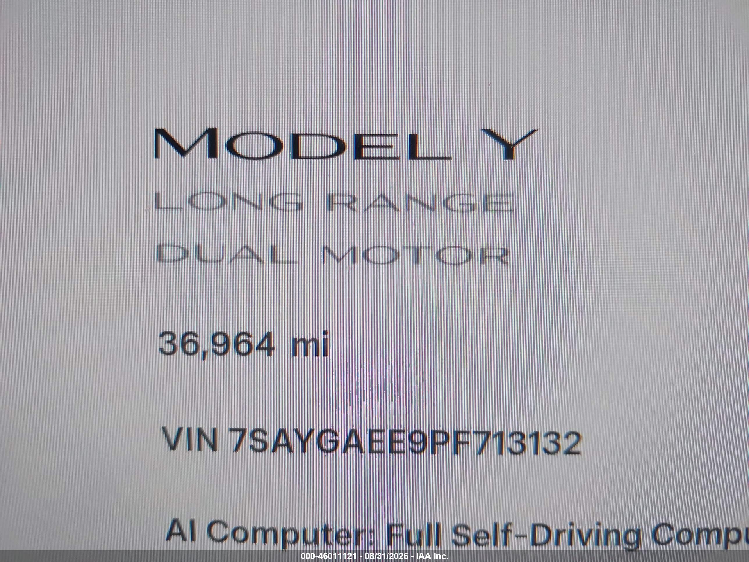2023 TESLA MODEL Y