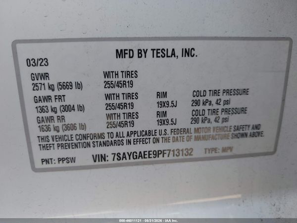 2023 TESLA MODEL Y