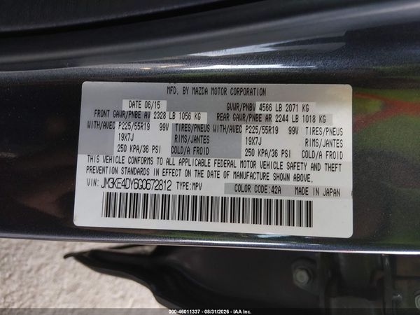 2016 MAZDA CX-5 GRAND TOURING — I9
