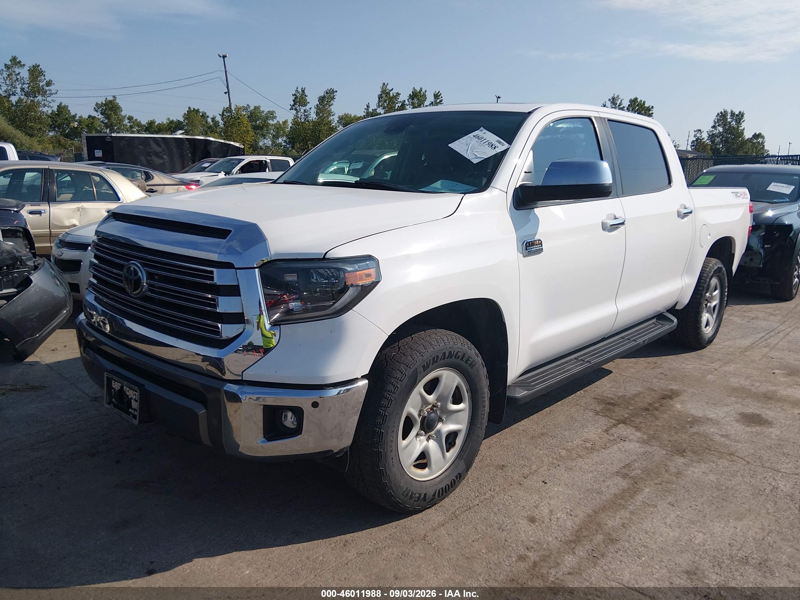 2020 TOYOTA TUNDRA Platinum Grade — I2