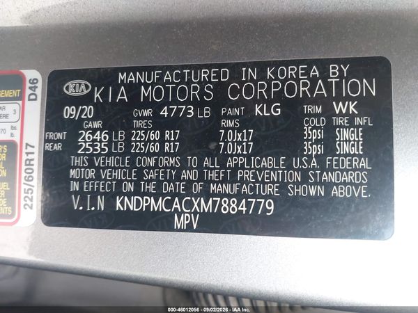 2021 KIA SPORTAGE LX