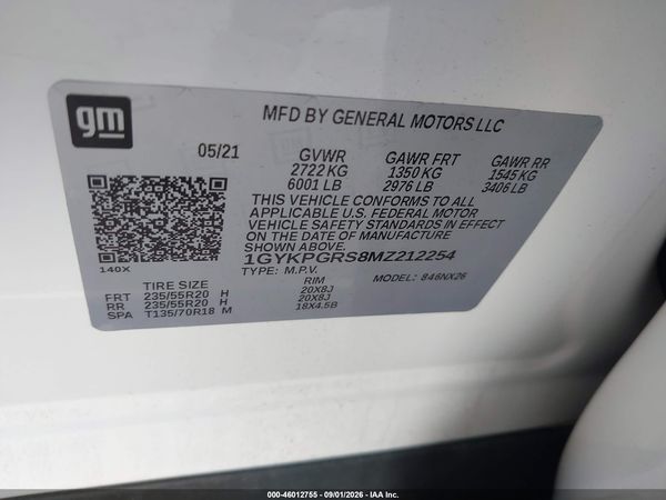 2021 CADILLAC XT6 AWD SPORT — I9
