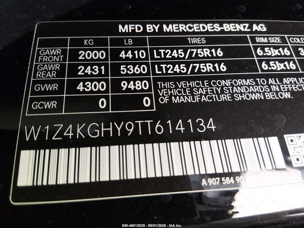 2026 MERCEDES-BENZ SPRINTER 2500 HIGH ROOF 4-CYL DIESEL