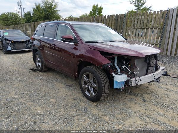 2019 TOYOTA HIGHLANDER LIMITED PLATINUM