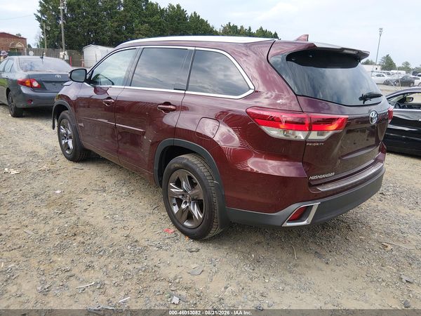 2019 TOYOTA HIGHLANDER LIMITED PLATINUM
