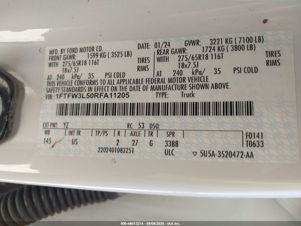 2024 FORD F-150 XLT — I9