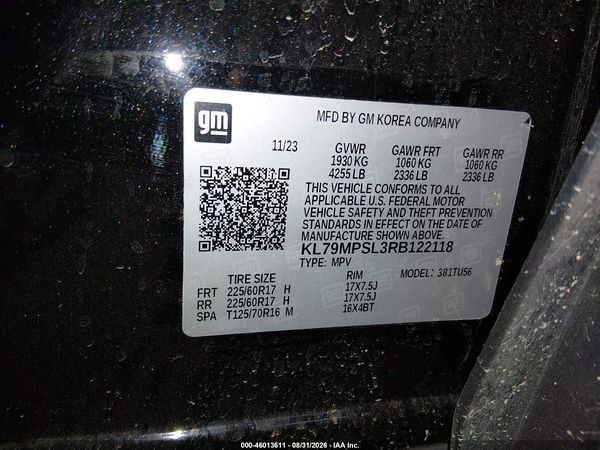 2024 CHEVROLET TRAILBLAZER FWD LT — I9