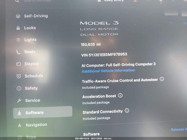 2021 TESLA MODEL 3