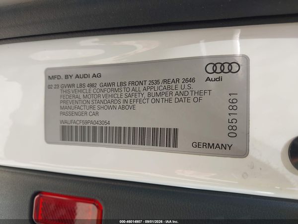2023 AUDI A5 SPORTBACK — I9